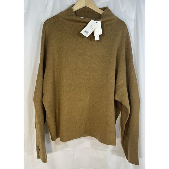Vince Wool Cashmere Turtle / Mock Neck Sweater Brown / Tan Color XXXL NWT $395 - Picture 2 of 14